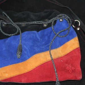 Patricia Nash leather & suede Drawstring Handbag